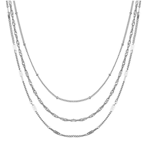 3-Chain Necklace Set - Picture 2 of 7